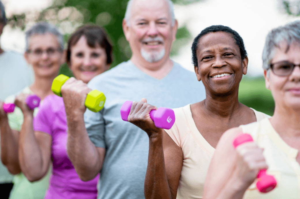 senior exercise class